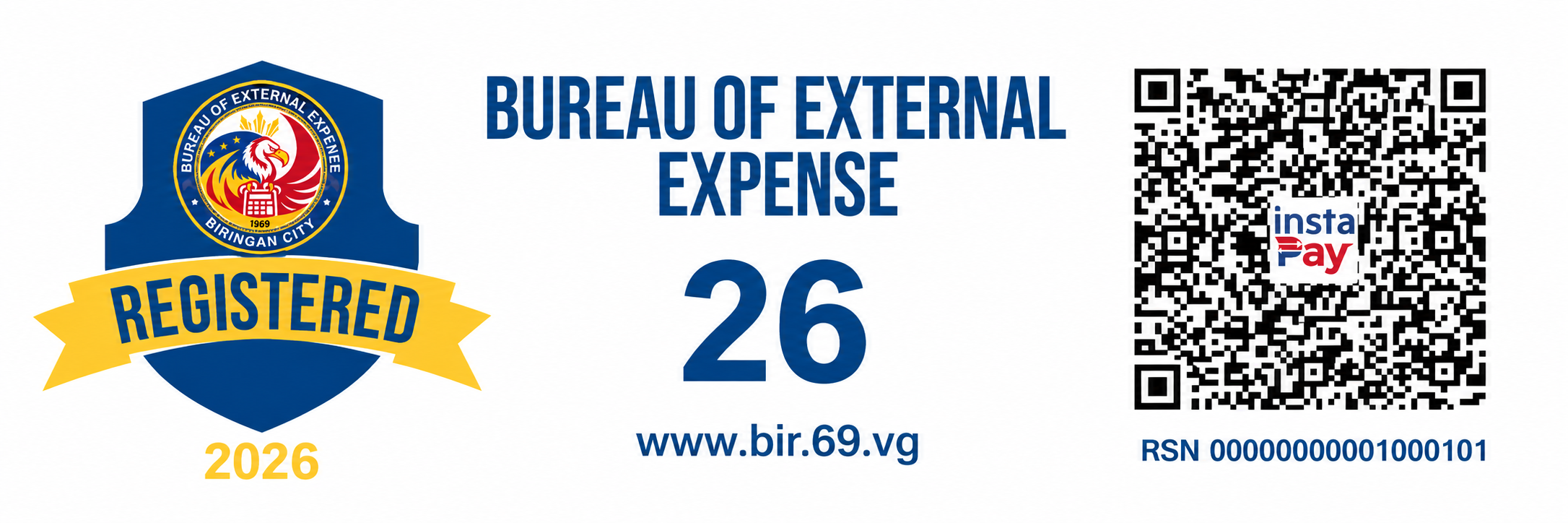 Registered Bureau of External Expense badge for 2026